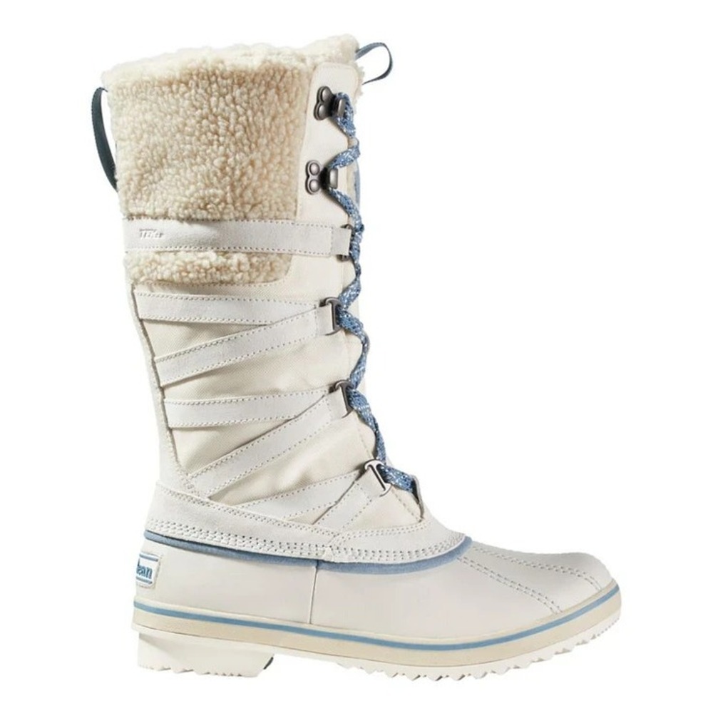 L.L.Bean Womens Rangeley Pac Boots Tall Waterproof Insulated Size 10 White